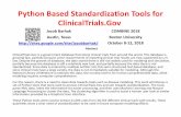 Python Based Standardization Tools for ClinicalTrials