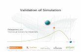 Validation of Simulation