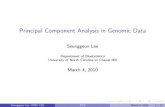 Principal Component Analysis in Genomic Data