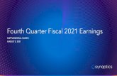 Fourth Quarter Fiscal 2021 Earnings