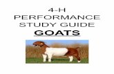 4-H PERFORMANCE STUDY GUIDE- GOAT