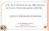 CE 513: STATISTICAL METHODS IN CIVIL ENGINEERING (2019)