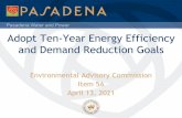Pasadena Water and Power Adopt Ten-Year Energy Efficiency ...