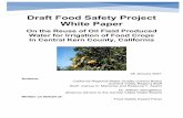 Draft Food Safety Project White Paper