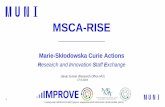 MSCA-RISE – Research and Innovation Staff Exhange