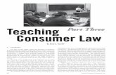 Teaching Part Three Consumer Law