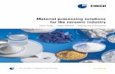 Material processing solutions for the ceramic industry