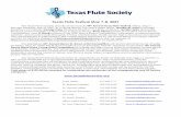 Texas Flute Festival May 7-8, 2021