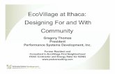 EcoVillage at Ithaca: Designing For and With Community