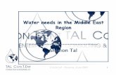 Water needs in the Middle East Region Shimon Tal