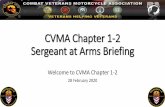 CVMA Chapter 1-2 Sergeant at Arms Briefing