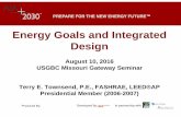 Energy Goals and Integrated Design