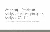 Workshop Prediction Analysis ... - The Engineering Lab