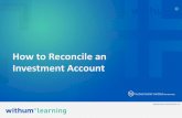 How to Reconcile an Investment Account