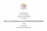 INDS 414 SUSTAINABILITY and the INTERIOR ... - Lecture Notes