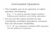 Overloaded Operators - Courses
