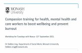 Compassion training for health, mental health and care ...