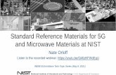 Standard Reference Materials for 5G and Microwave ...