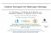 Carbon Aerogels for Hydrogen Storage - Energy