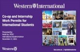 Co-op and Internship Work Permits for International Students