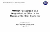 MMOD Protection and Degradation Effects for Thermal ...