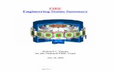 FIRE Engineering Status Summary