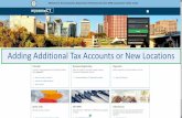 Adding Additional Tax Account or Location