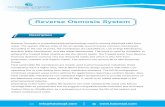 Reverse Osmosis System - H2O