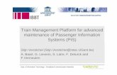 Train Management Platform for advanced maintenance of