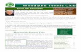 January 2021 Volume 14, Number 1 Woodland Tennis Club
