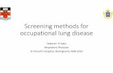 Screening methods occupational lung disease