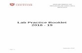 Lab Practice Booklet 2018 - 19