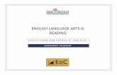 ENGLISH LANGUAGE ARTS III READING