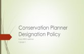 Conservation Planner Policy