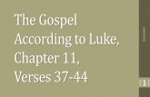 The Gospel According to Luke, Chapter 11, Verses 37-44