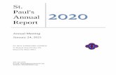 St. Paul's Annual 2020 Report