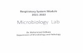 Respiratory System Module 2021-2022 Dr. Mohammad Odibate ...