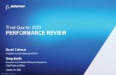 Third-Quarter 2020 PERFORMANCE REVIEW