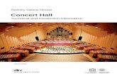 Sydney Opera House Concert Hall Technical Specifications