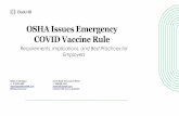 OSHA Issues Emergency COVID Vaccine Rule