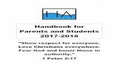 Handbook for Parents and Students 2017-2018