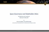 Space Governance and Stakeholders Roles