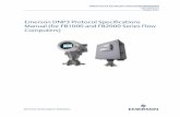 Emerson DNP3 Protocol Specifications Manual (for FB1000 ...