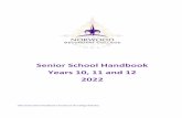 Senior School Handbook Years 10, 11 and 12 2022