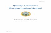 Quality Assurance Documentation Manual
