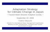 Okazumi. 2008. Japan CC strategy for water disaster ppt