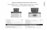 ProMinent Backpressure and Pressure Relief Valves