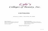 Catalog - Lyle's Colleges of Beauty