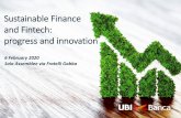 Sustainable Finance and Fintech: progress and innovation ...