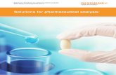 Solutions for pharmaceutical analysis